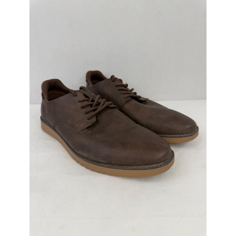 Dr. Scholls Mens Sync Oxford Shoes Brown Lace Up Casual Dress Shoes Size 11M